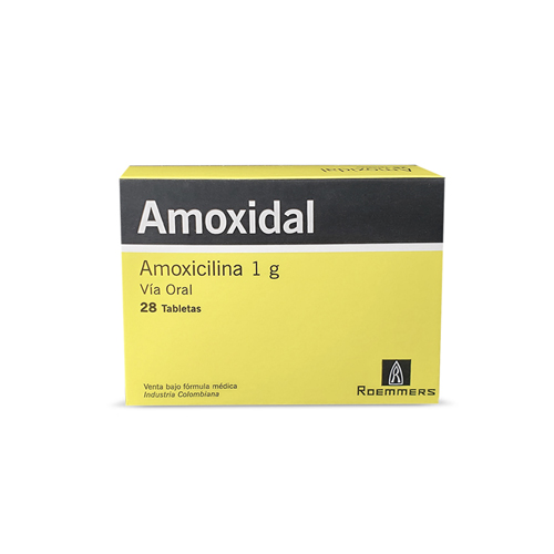 AMOXIDAL 1 GR CAJA X 28 TABS