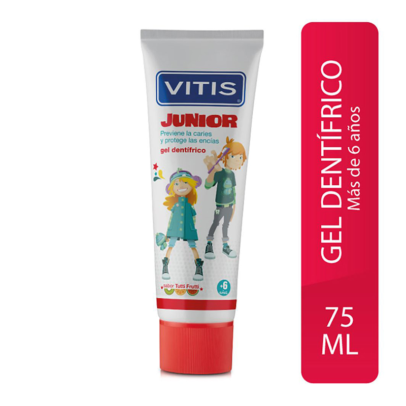 CREMA DENT.VITIS JUNIOR TUBO X 75 ML
