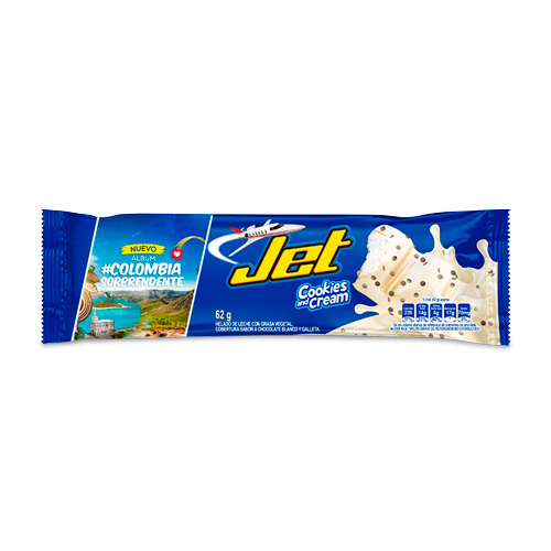 HELADO JET PALETA COOKIES CREAM X 62 GR