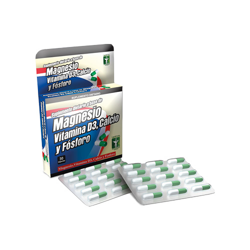 CLORURO DE MAGNESIO + VIT.D3 LEDMAR CAJA X 30 CAPS