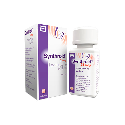 SYNTHROID  25 MG FCO X 90 TABS