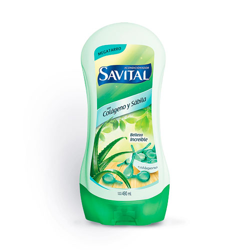 ACOND.SAVITAL COLAGENO/SABILA FCO X 490 ML