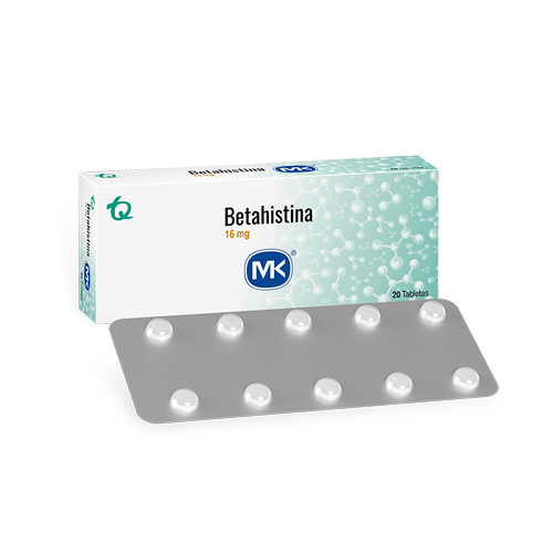 BETAHISTINA 16 MG MK CAJA X 20 TABS