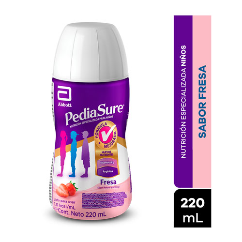 PEDIASURE LIQ.FRESA BOT X 220 ML