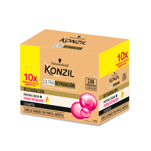 CHAMPU KONZIL ULTRAREPARA CAJA X 18 S/S