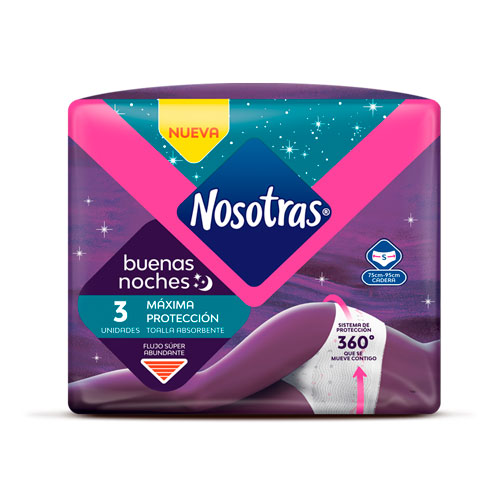 NOSOTRAS B.NOCHES 360 T-S X 3 UNDS