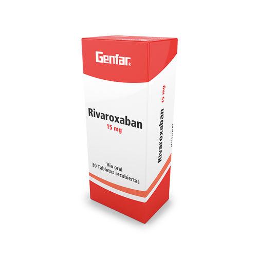 RIVAROXABAN 15 MG GENFAR CAJA X 30 TABS