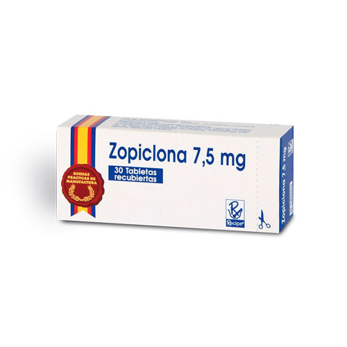 ZOPICLONA 7.5 MG RECIPE CAJA X 30 TABS