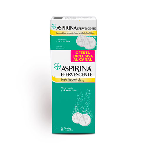 ASPIRINA EFERV PG 50 LLV 62 