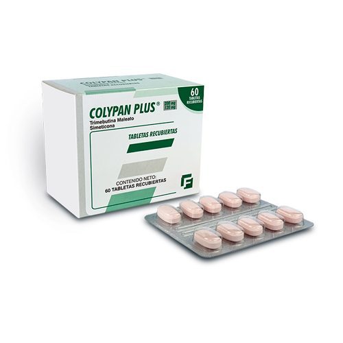 COLYPAN PLUS 200/120 MG CAJA X 60 TABS