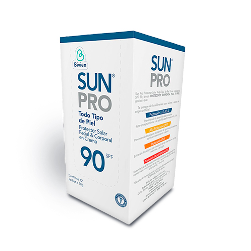 SUN PRO BLOQ. CR.SPF 90 CAJA X 12 S/S