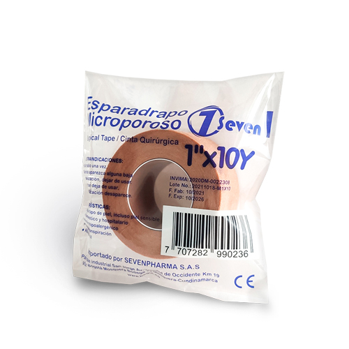 ESPARADRAPO SEVEN MICRO PIEL 1 X 10 YDS