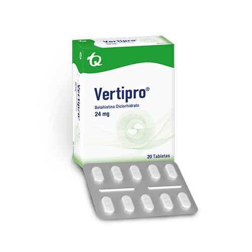 VERTIPRO 24 MG CAJA X 20 TABS