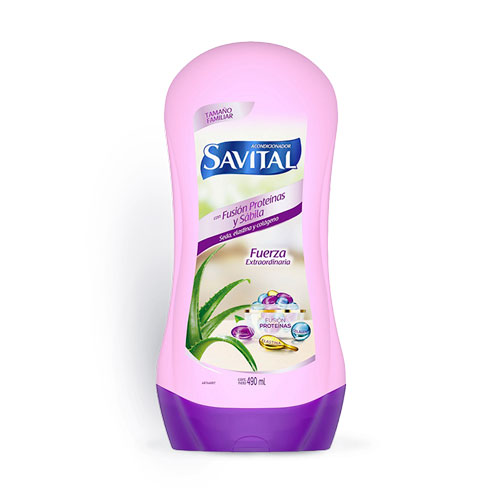 ACOND.SAVITAL FUSION PROTEINAS FCO X 490 ML