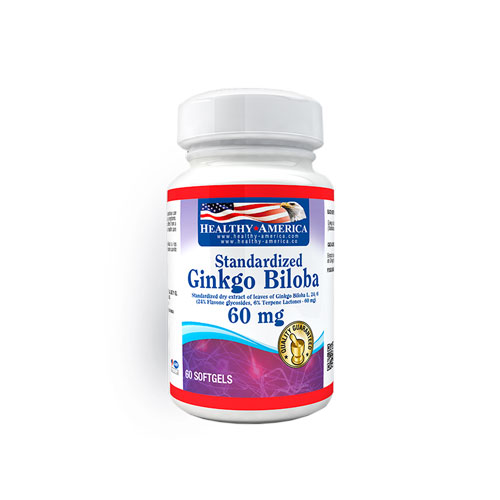 GINKGO BILOBA 60 MG HEALTHY FCO X 60 CAPS