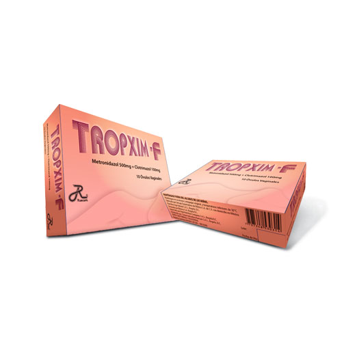 TROPXIM-F 500/100 MG CAJA X 10 OVU