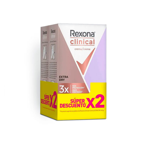 DESO REXONA CREMA CLINIC.WOMEN EX.DRY 2UNDSX48