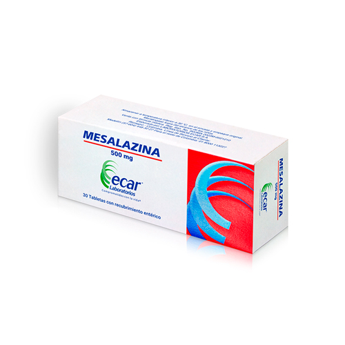 MESALAZINA 500 MG ECAR ** CAJA X 30 TABS