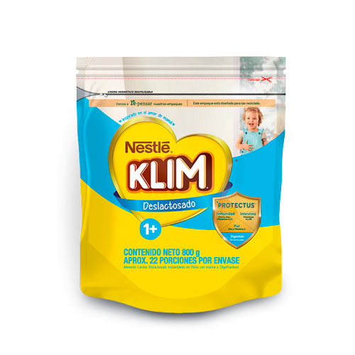 KLIM 1+ DESLACTOSADA BOLSA X 800 GR