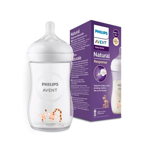 BIBERON AVENT NATURAL 1M+ JIRAFA X 9 ONZ