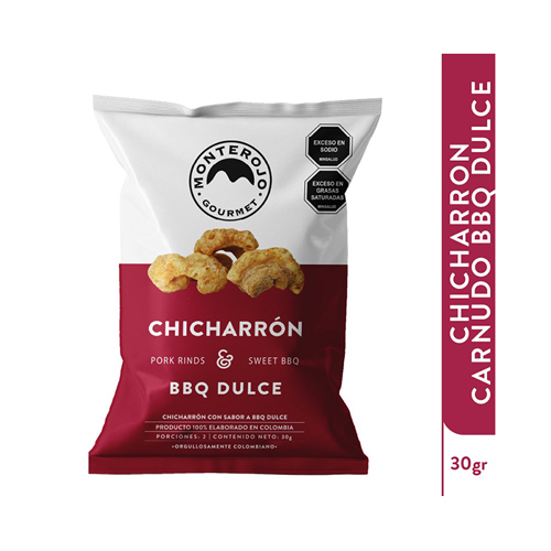 PASAB. CHICHARRON MONTEROJO BBQ DULCE X 30 GR