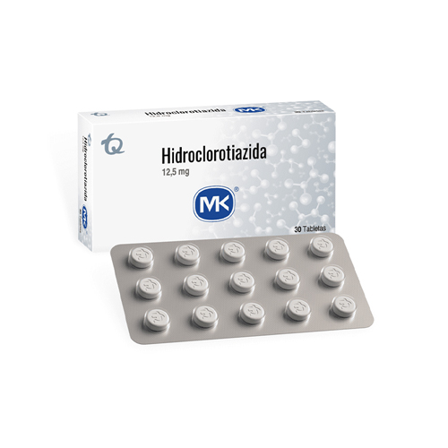 HIDROCLOROTIAZIDA 12.5 MG MK CAJA X 30 TABS