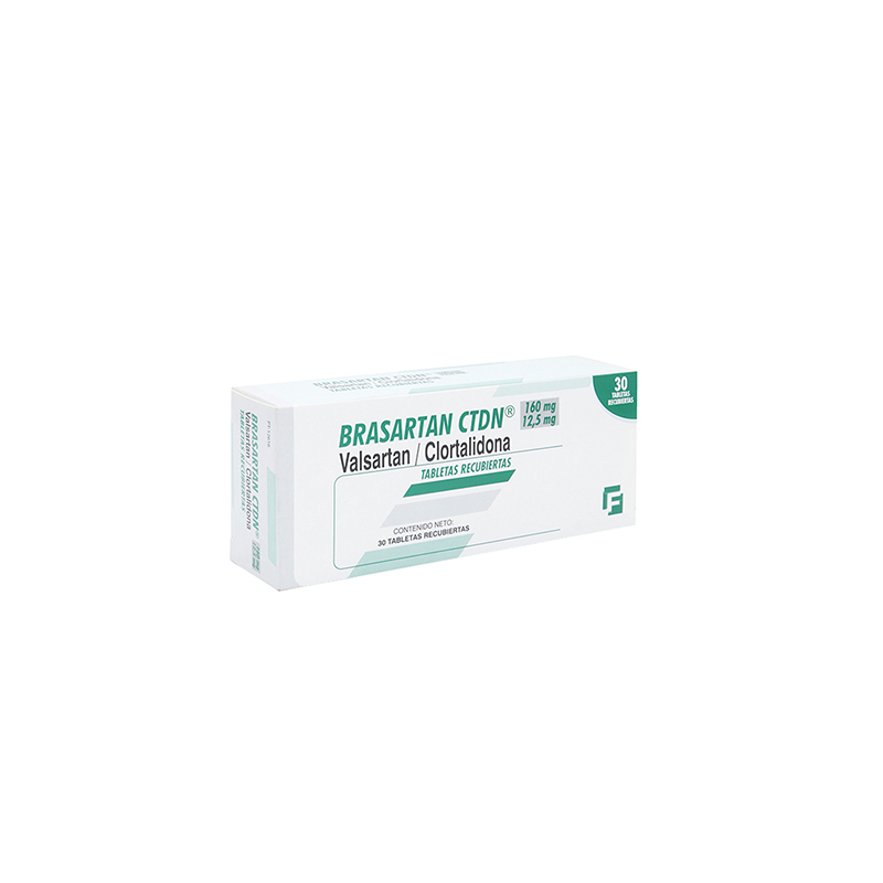 BRASARTAN CTDN 160/12,5 MG CAJA X 30 TABS