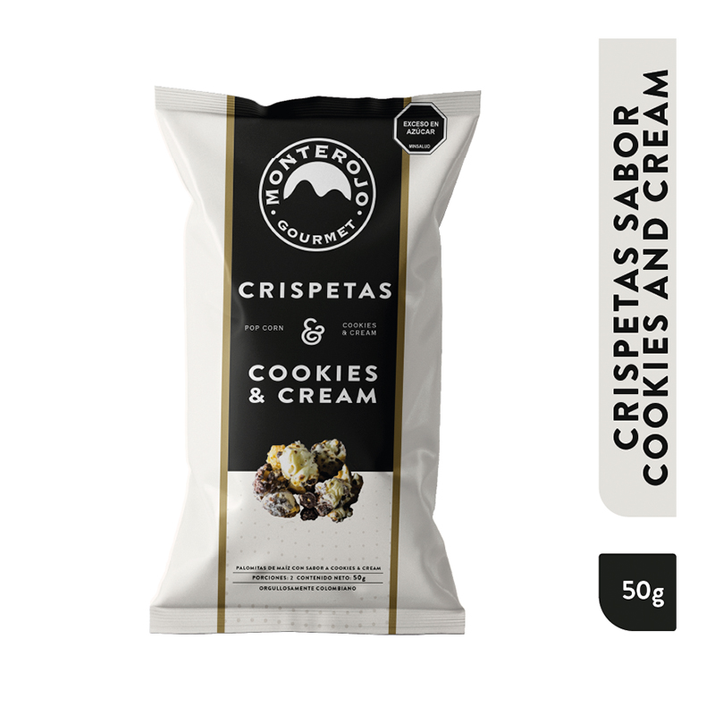 PASAB. CHISPETAS MONTEROJO COOKIES & CREAM X 50GR