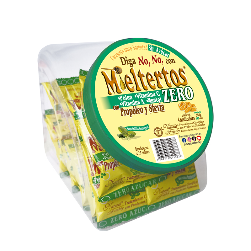 MIELTERTOS ZERO BOMBONERA X 25 UNDS
