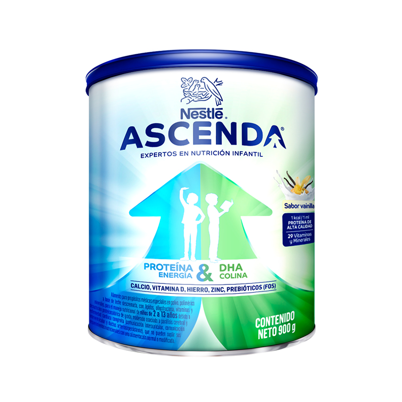 ASCENDA VAINILLA LATA X 900 GR