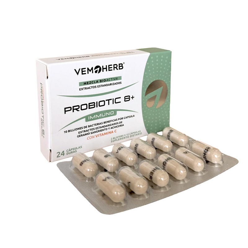 PROBIOTIC 8+ VEMOHERB IMMUNO CAJA X 24 CAPS
