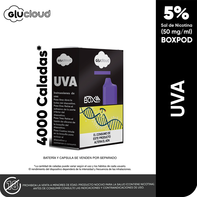 GLUCLOUD UVA BOX POD 4000 X 1 CAPSULA
