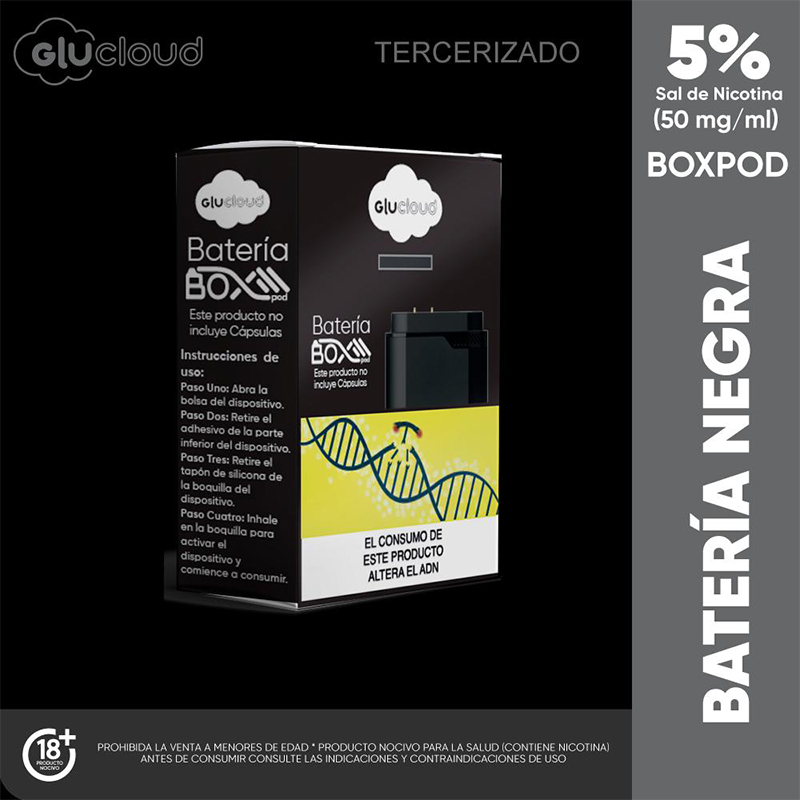 GLUCLOUD BATERIA NEGRA X 1 UND