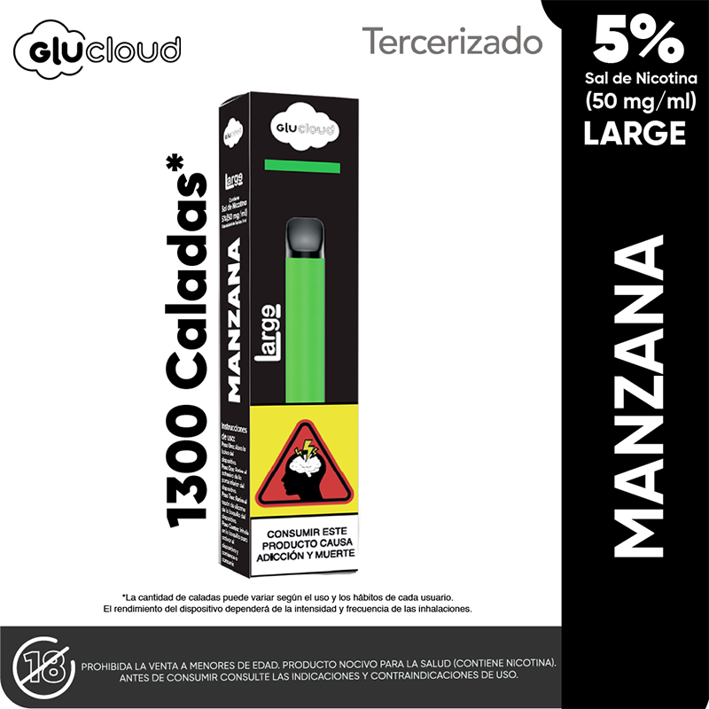 GLUCLOUD MANZANA LARGE 1300 X 1 CAPSULA