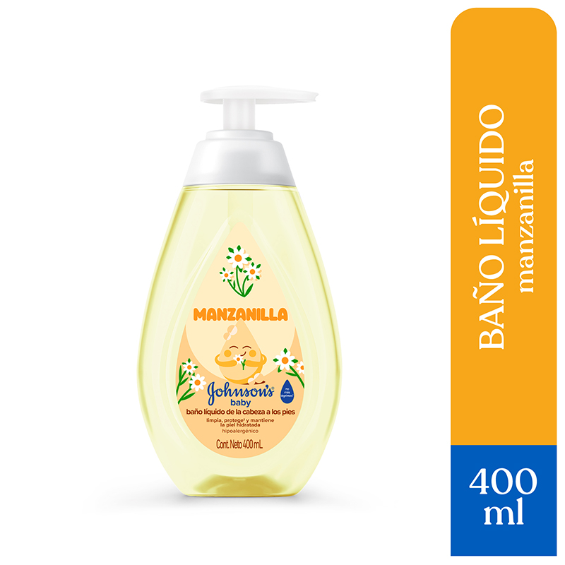 BANO LIQ.J&J BABY MANZANILLA FCO X 400 ML